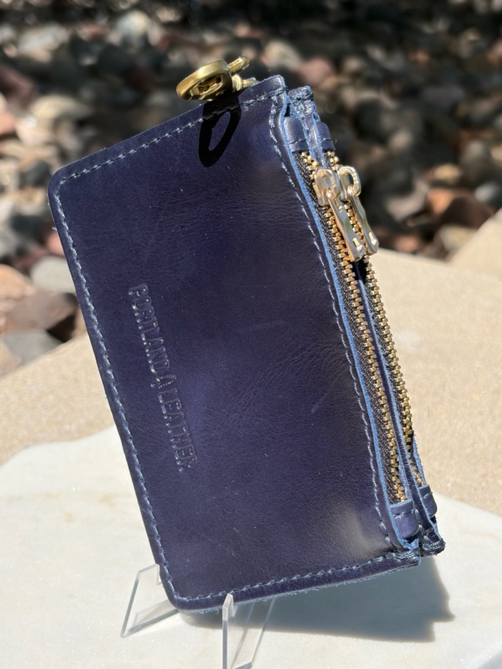 Sabrina Wallet Portland Leather Cowboy Blue NWOT - Picture 11 of 11